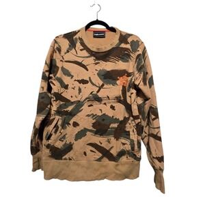 Vintage 90s Y2K The Hundreds Atom Bomb Camo Sweatshirt Mens SM Grunge Streetwear